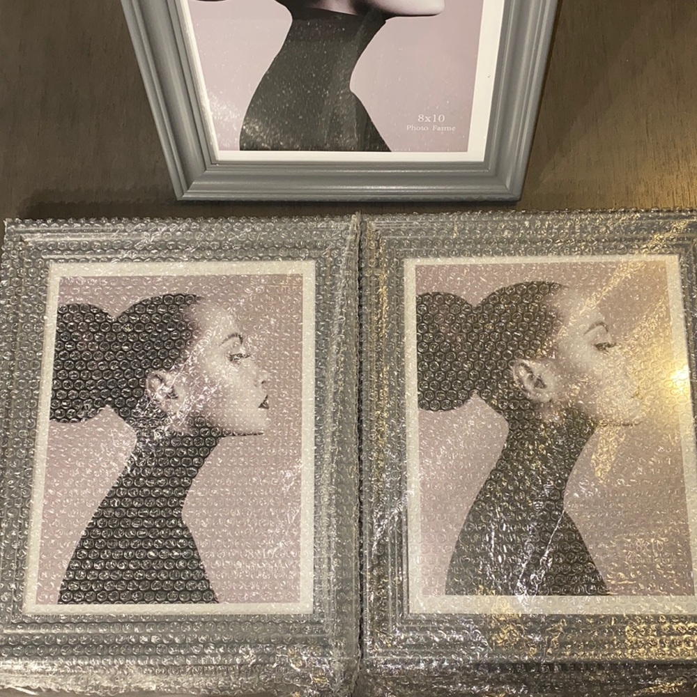 (3)Gray 8x10 Picture Frames